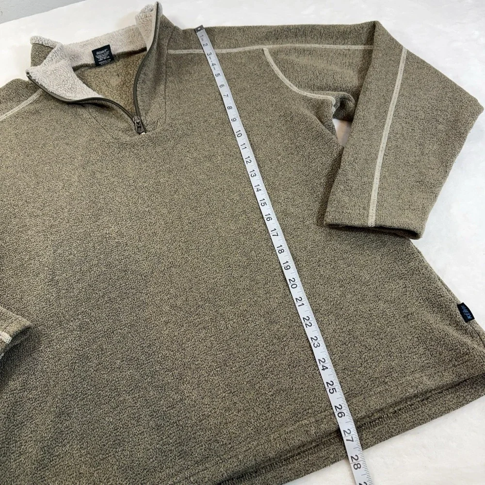 Kuhl Europa 1/4 Zip Fleece Sweater Size XL Pullover Sherpa Alfpaca Tan Jacket